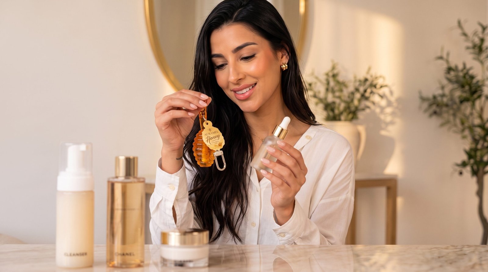 Rotina de beleza com produtos naturais de skincare